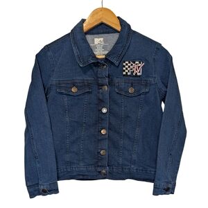 MTV Denim Jean Jacket with Logo Size Large 10-12